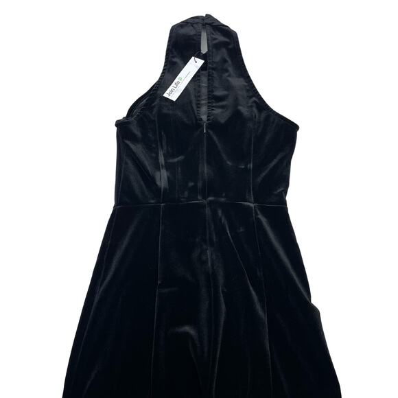 NWT BERSHKA Shimmering Sequins Velvet Mini Dress Sz XS - Picture 8 of 8